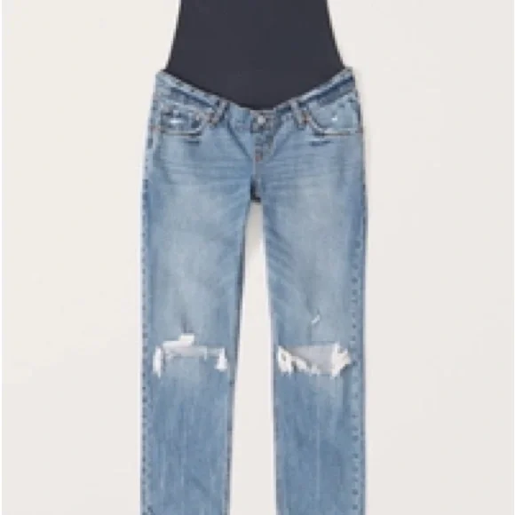 Abercrombie Straight Leg Maternity Jeans - Picture 1 of 3